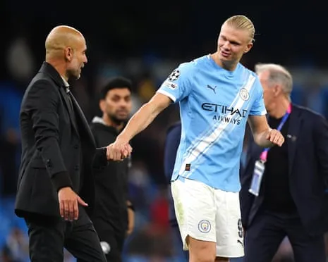 Haaland Becomes Part of Elite Champions League Half-Century Group, Praised by Guardiola as Ronaldo and Messi's Fellow Monster