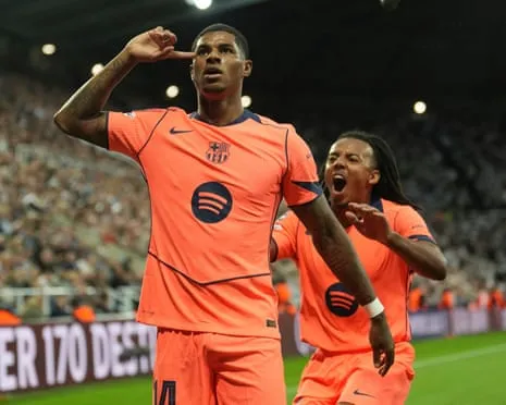 Striker spoils the Magpies' big night and claims: ‘I’m improving at the Catalan club’